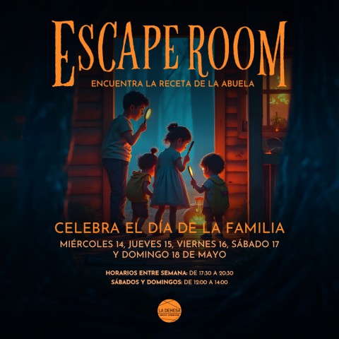 ESCAPE ROOM FAMILIAR: Celebra el Dia de la Familia en La Dehesa